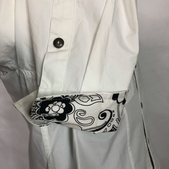 Toku White Cotton Embellished Shirt - Men’s L - Picture 6 of 9